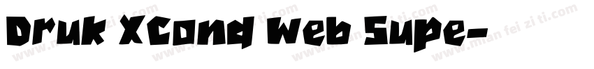 Druk XCond Web Supe字体转换